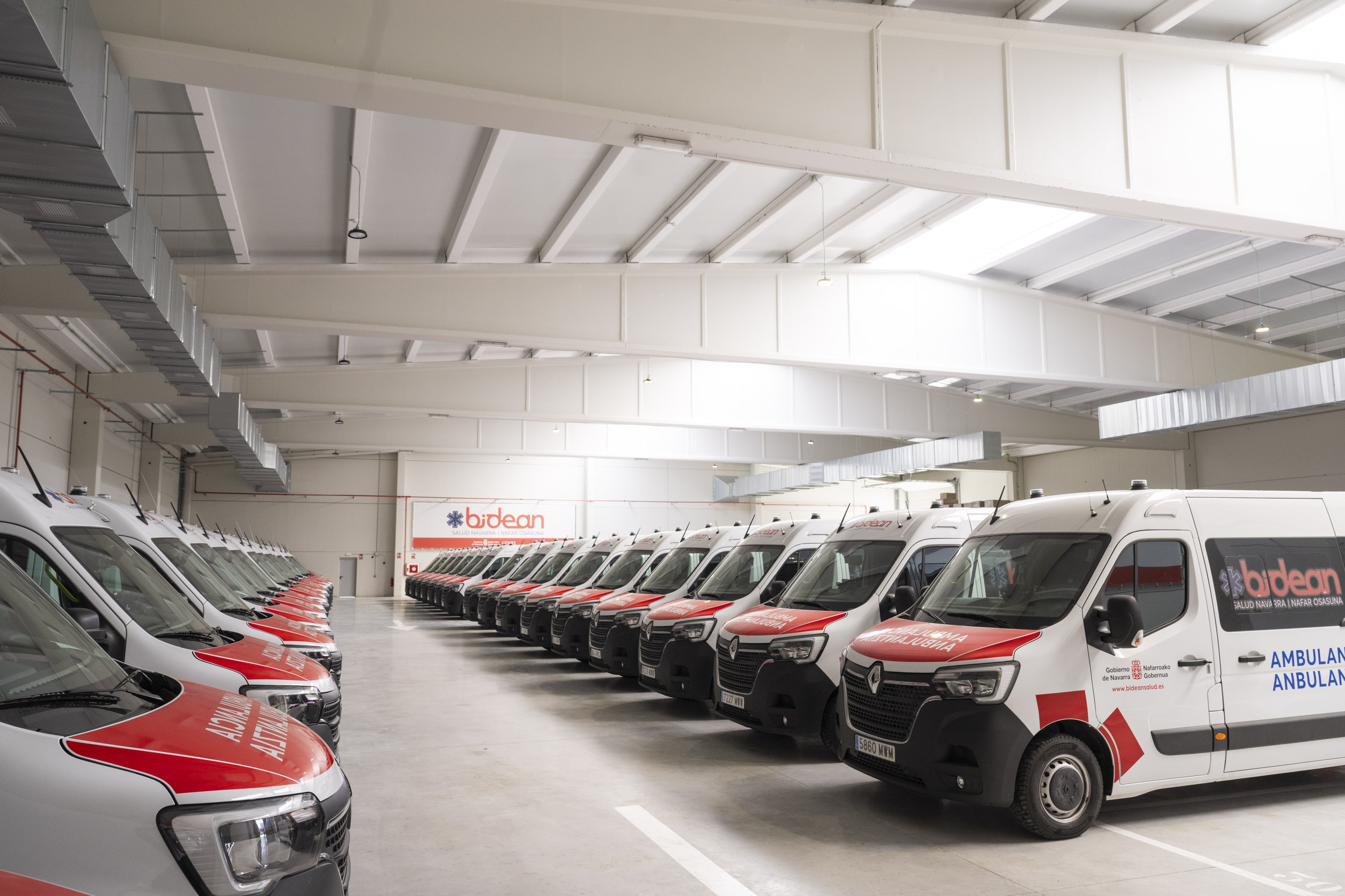Imagen de ambulancias en el polígono Agustinos 