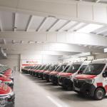 Imagen de ambulancias en el polígono Agustinos 